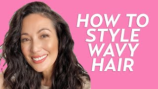 How I Style My Wavy Hair Products to Use from Bread Beauty Supply Shea Moisture amp More [upl. by Dlawso]