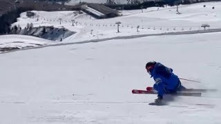 Skiing in Livigno Carosello 3000 with Jacopo Bonacorsi [upl. by Kienan]