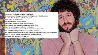 Lil Dicky  Ménage Bald Song  Dave S2 E9 Lyrics  NEW 2021 [upl. by Peggir742]