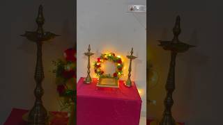 Ganpati decoration ideas for home Easy and simple trending ganpatidecorationideas bappa [upl. by Valli]