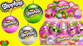 36 NEW 2016 Shopkins Christmas Ornaments Full Case Opening [upl. by Anasor152]