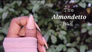 The BEST NAil Shape How to do Gelx nails  Almondetto Gel extensions  DIY Nails [upl. by Arok]