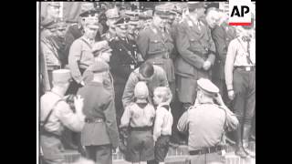 GERMAN KIDS MARCH PAST HITLER  SOUND [upl. by Nerua706]