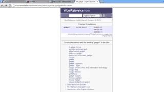 Play with words using WordReference 1440 Gadget for Windows 7 Desktop [upl. by Allemahs174]