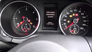 VW Golf Mk6 Engine Start amp Warning Lights Guide 2008 to 2013 models [upl. by Atiuqcir668]