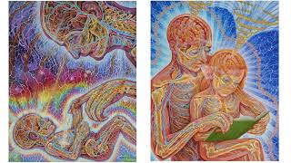 Two unique works from Alex Grey  Reading and Young and Old  come to Heritage in December [upl. by Ennaitsirk]