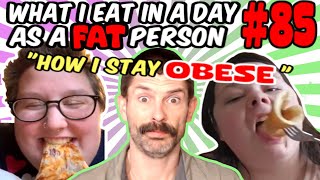 quotWhat I Eat In A Day As A FAT Personquot 85  Fat Acceptance TikTok [upl. by Nikolos]