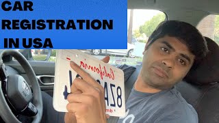 How to get car registration in USA How to Install a License Plate in CaliforniaUSAIndians in USA [upl. by Prud]