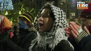 Amsterdam Protesters Defy Ban to Show Support for Palestinians  News9 [upl. by Ramgad956]