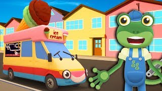 Geckos Garage  Ice Cream Truck  Learn With Gecko  Learning For Kids  Trucks For Kids [upl. by Haneehs492]