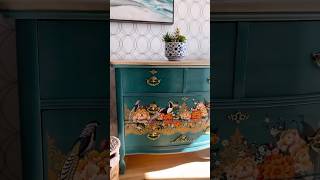 Whimsical Dresser Makeover Furniture Inspo Using Furniture Transfers [upl. by Ahsatan]