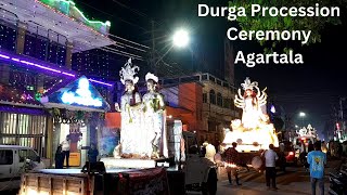 Maa Durga  Procession  Agartala  India [upl. by Shaw]