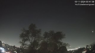 Timelapse Mexico City CDMX  Meteorito o Bólido vel real y a 15 10NOV24 0341 hrs NORTE [upl. by Sheri]