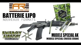 BATTERIES LIPO SPECIAL AK  CROSSE CRANE  ENERGY AIRSOFT  AIRSOFT REVIEW [upl. by Collum]