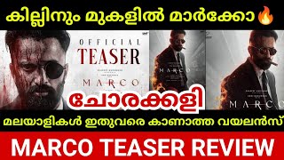 Marco Malayalam Teaser Review  Marco Malayalam Movie Teaser Reaction  Unni Mukundhan [upl. by Wu102]