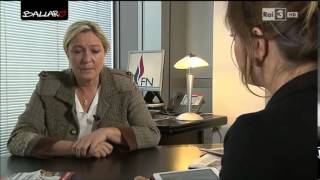 Intervista esclusiva a Marine Le Pen  Ballarò 18112014 [upl. by Asquith]