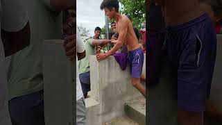 armwrestling at village boy 80kg vs 45 kg great fight griep slip shorts youtubeshorts panja [upl. by Daggna971]