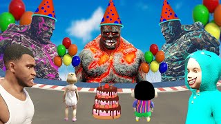 Franklin Shinchan Celebrate Lava God Birthday in GTA 5 [upl. by Zetrac]