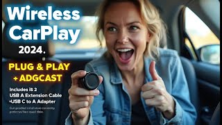 Recensione Adattatore Wireless CarPlay 2024 Connessione Facile e Stabile [upl. by Sukcirdor]