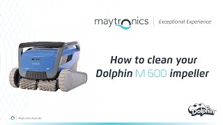 How to clean your Dolphin M600 robotic pool cleaner impeller [upl. by Tremain418]