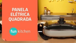 Panela Elétrica Quadrada Fun Kitchen  Shoptime [upl. by Timi]