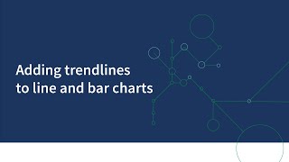 Adding trendlines to line and bar charts  Qlik Sense [upl. by Adnawuj]