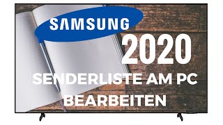 Samsung TV 2020 Senderliste am PC bearbeiten [upl. by Engis408]