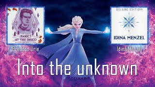 Brendon Urie Idina Menzel AURORA  Into The Unknown Mashup Movie Version [upl. by Marylou]