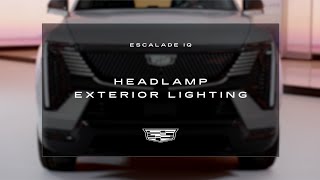 ESCALADE IQ Headlamp and Exterior Lighting  Cadillac [upl. by Kalbli]