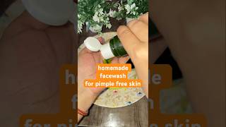 Homemade face wash for pimple free skin💯 shorts viralvideo shortvideo skincare [upl. by Nyvlem]