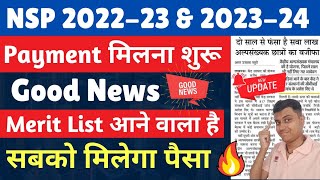 NSP Scholarship Big Update🔥 NSP Payment amp Merit list Update 202223 amp 202324  Ministry Reply🔥 [upl. by Sowell865]