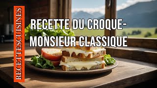 RECETTE DU CROQUE MONSIEUR CLASSIQUE [upl. by Atilem]