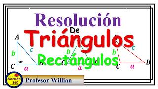 Resolución de Triángulos Rectángulos Explicación Paso a Paso [upl. by Drucie]