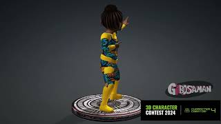 2024 Reallusion 3D Character Contest  Turntable [upl. by Ycnahc]