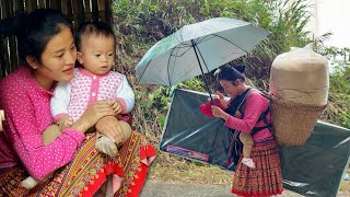 The poor girl and her abandoned child prepare for the cold winter [upl. by Dorene507]