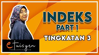 eTuisyen TINGKATAN 3 MATEMATIK Bab 1  Indeks Part 1 [upl. by Ahtamat793]