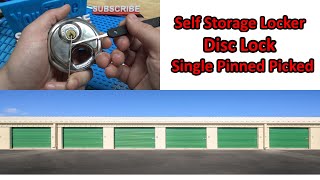 602 Storage Locker Disc Lock Single Picked [upl. by Hallee414]