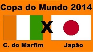 Costa do marfim 2 x 1 Japão  Grupo C  Copa do Mundo 2014 Brasil  Jogo completo Audio TV Globo [upl. by Anitreb]