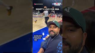 Rohit Sharma in attendance at NBA match in Abu Dhabi  Sports Today [upl. by Nie]