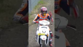 no two wheels are safe moped motogp marcmarquez scooter [upl. by Annayoj]