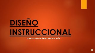 ¿Qué es el Diseño Instruccional  Pedagogía MX [upl. by North]