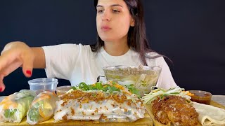 VIETNAMESE FOOD  SHRIMP SPRING ROLLS BEEF PHO RICE ROLLS CRISPY DUCK  MUKBANG  ASMR [upl. by Duester133]