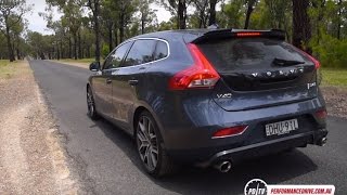 2017 Volvo V40 D4 Polestar 0100kmh amp engine sound [upl. by Sedberry751]