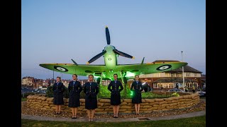 The DDay Darlings perform with the Spitfire for Battle of Britain 80th Anniversary [upl. by Ahsenid]