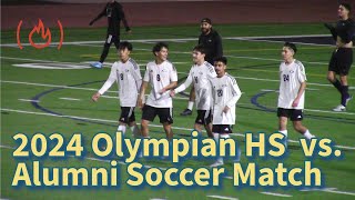 2024 Olympian HS Alumni Soccer Match 75 Varsity [upl. by Aenert545]