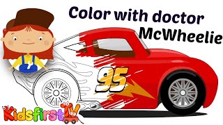 Learn colors with Doctor McWheelie Compilation [upl. by Rriocard]