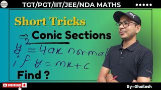 Conic Section Short Trick TGT PGT MATHS IIT JEE NDA KVS NVS EMRS UP TGT PGT MATHS BY SHAILESH SIR [upl. by Sanger]