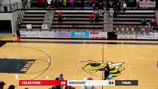 BOYS BASKETBALL Cedartown Bulldogs at Rockmart Yellow Jackets [upl. by Mada]