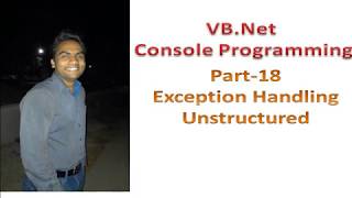 Unstructured Exception Handling in VBNet Part 18 [upl. by Carilyn]