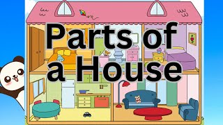 Parts of a House  Vocabulary  Animated [upl. by Pierpont]